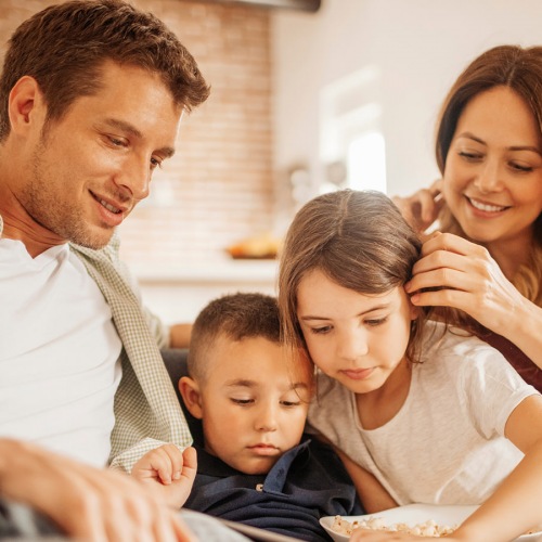 Beautiful family spending time together Beautiful family spending time together